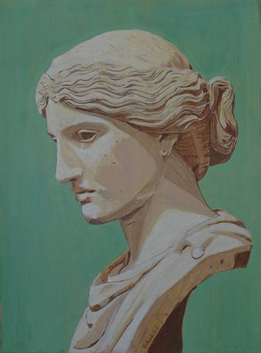 Print of Fine Art Women Paintings by grigorios paidis