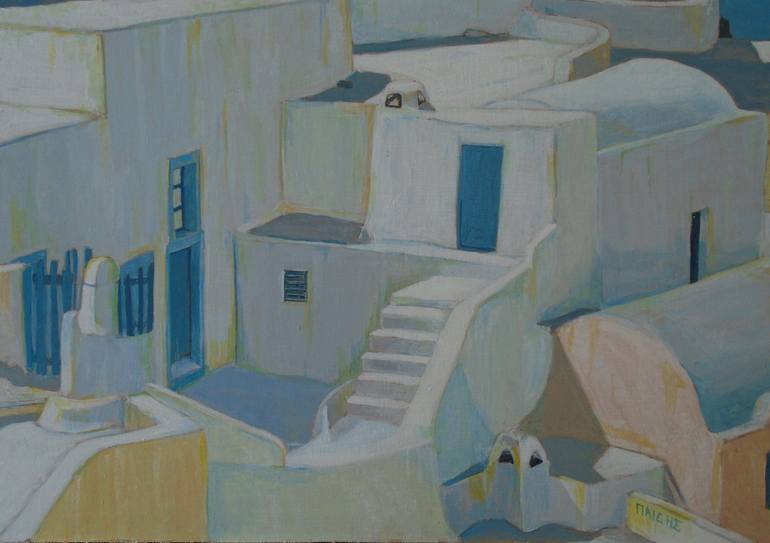Print of Fine Art Cities Paintings by Grigorios Paidis