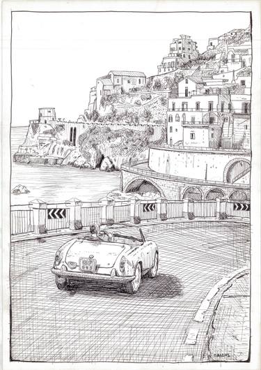 Print of Fine Art Car Drawings by grigorios paidis