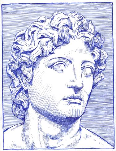 Print of Fine Art Portrait Drawings by grigorios paidis