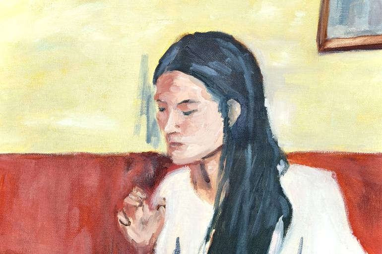 Original Figurative Women Painting by June Siu Ling Wong