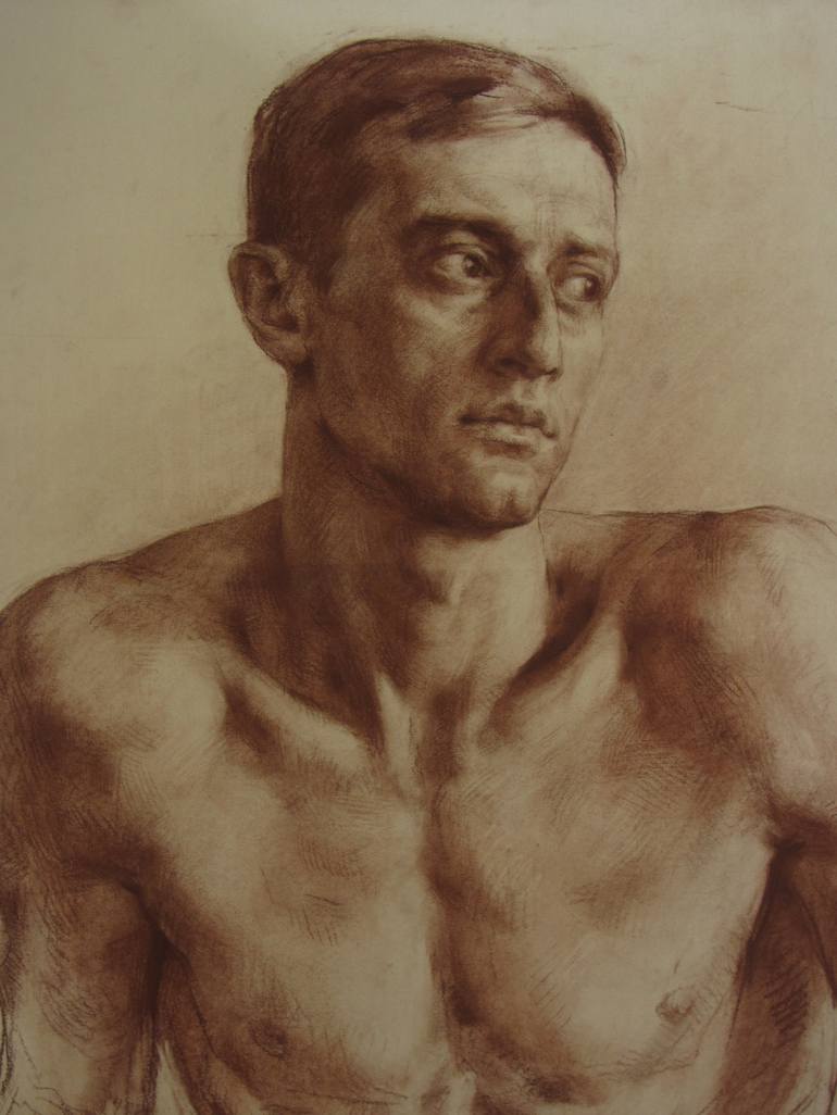 Original Portrait Drawing by Andrey Bogdan