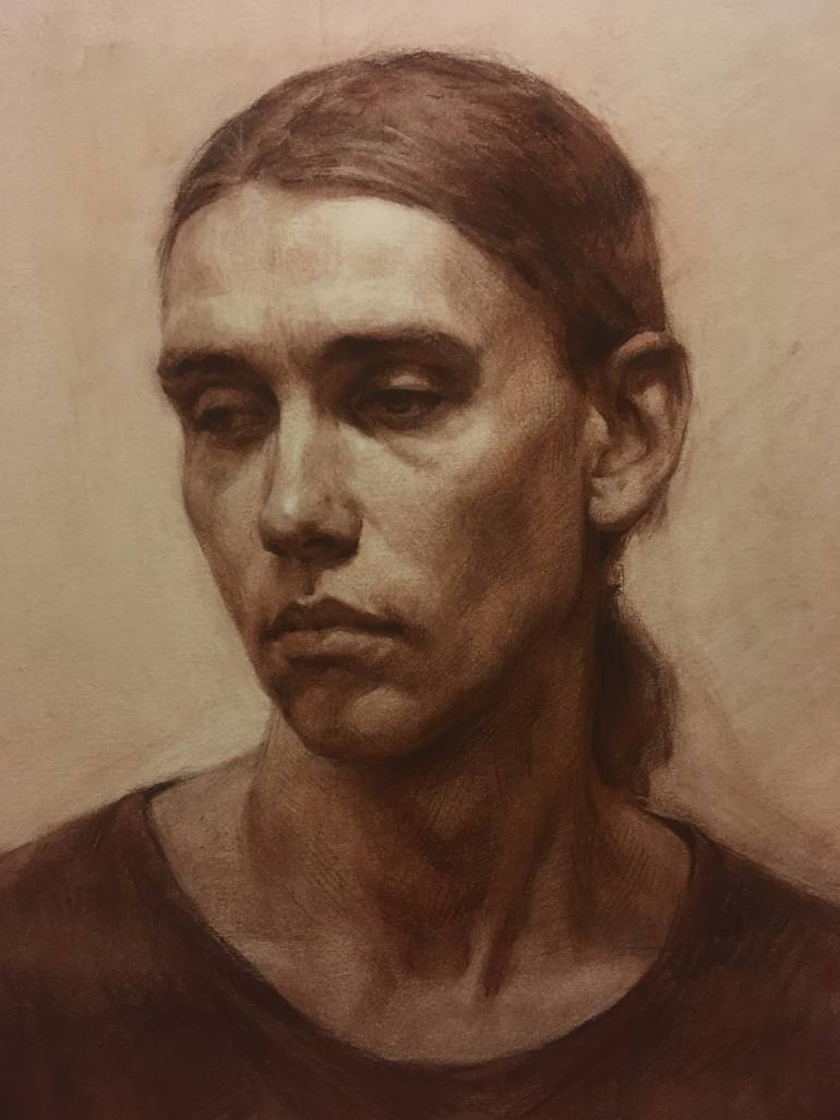 Original Portrait Drawing by Andrey Bogdan