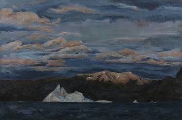 The Setting of the Midnight Sun,North Pangnirtung Fjord thumb