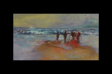 Print of Expressionism Beach Paintings by Peter Illesley