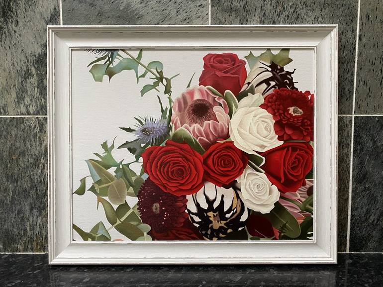 Original Photorealism Floral Painting by Jill Ann Harper