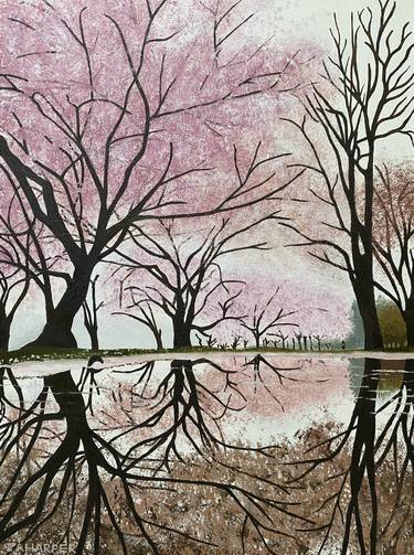Original Photorealism Tree Paintings by Jill Ann Harper