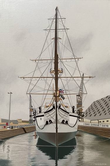 Original Realism Ship Paintings by Jill Ann Harper