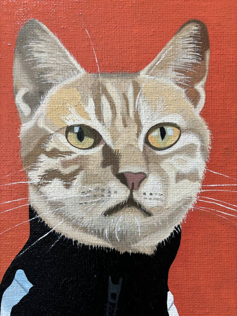 Original Photorealism Cats Painting by Jill Ann Harper