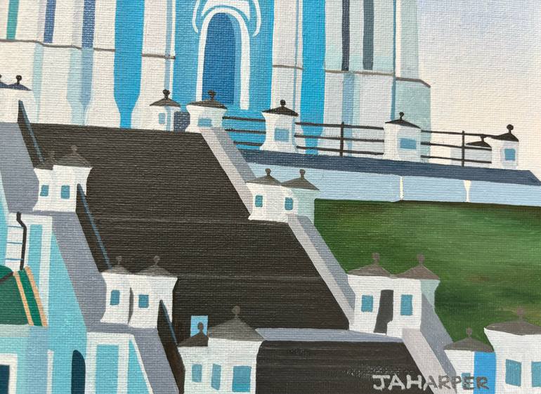 Original Baroque Architecture Painting by Jill Ann Harper