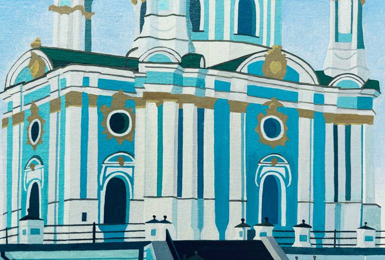 Original Baroque Architecture Painting by Jill Ann Harper