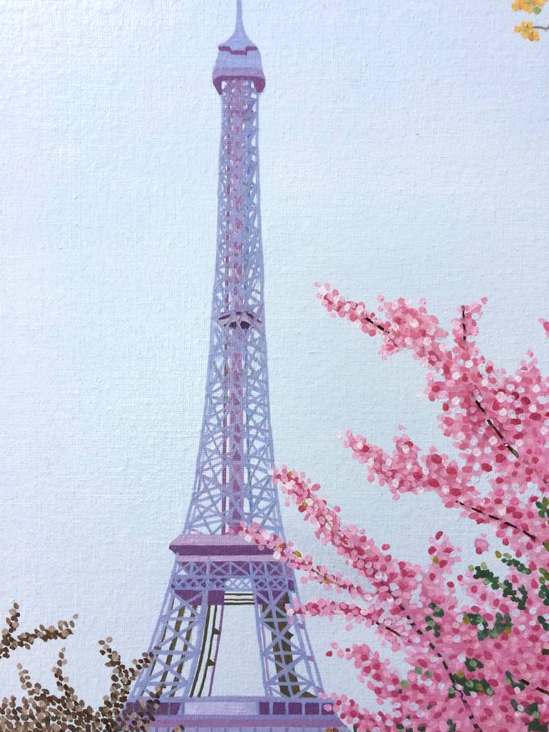 Original Contemporary Cities Painting by Jill Ann Harper