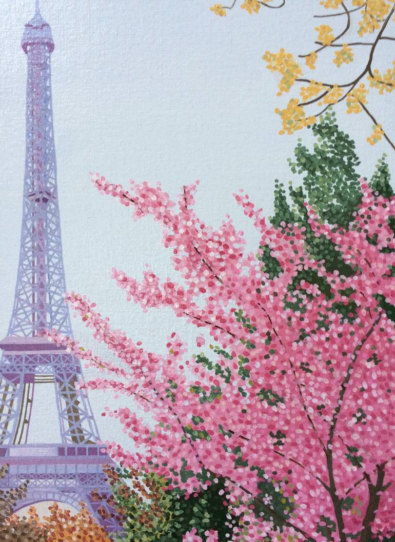 Original Contemporary Cities Painting by Jill Ann Harper