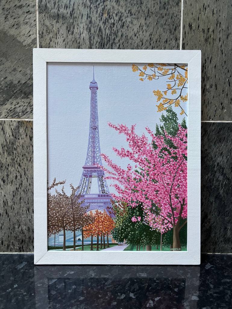 Original Contemporary Cities Painting by Jill Ann Harper