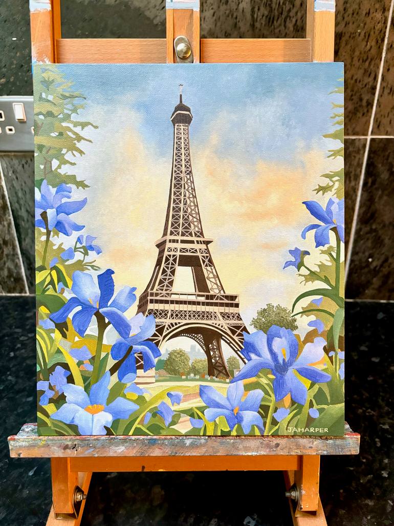 Original Surrealism Landscape Painting by Jill Ann Harper