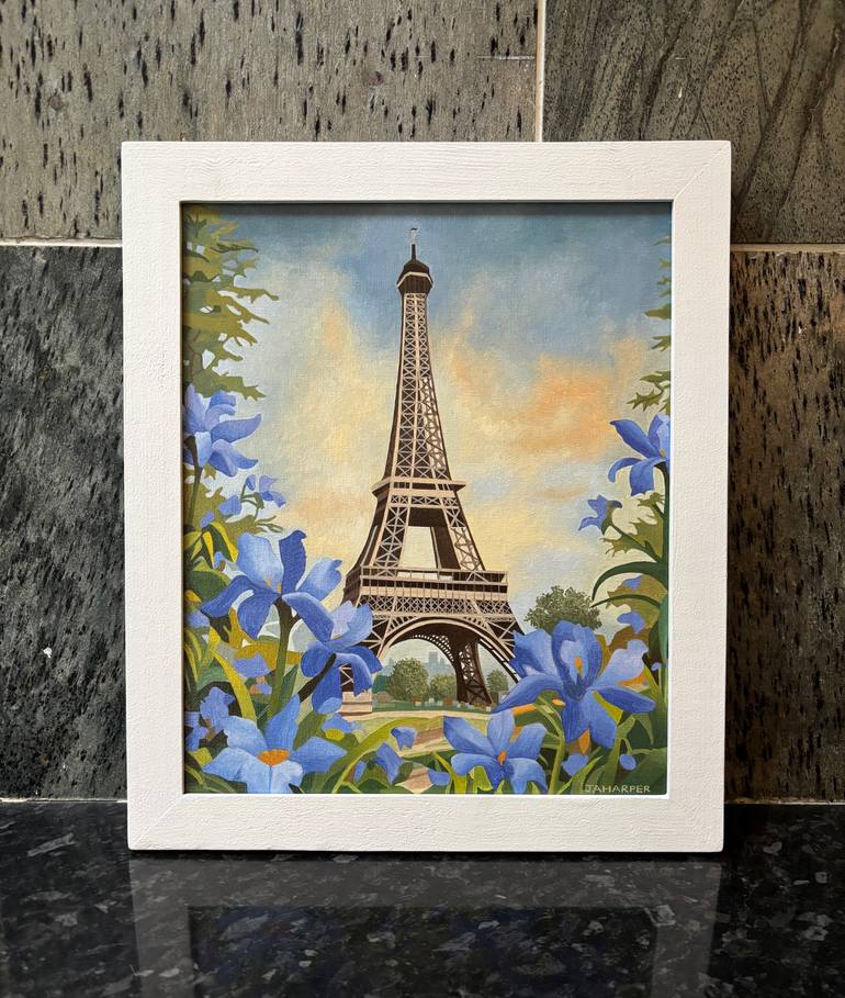 Original Surrealism Landscape Painting by Jill Ann Harper