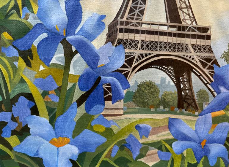 Original Surrealism Landscape Painting by Jill Ann Harper