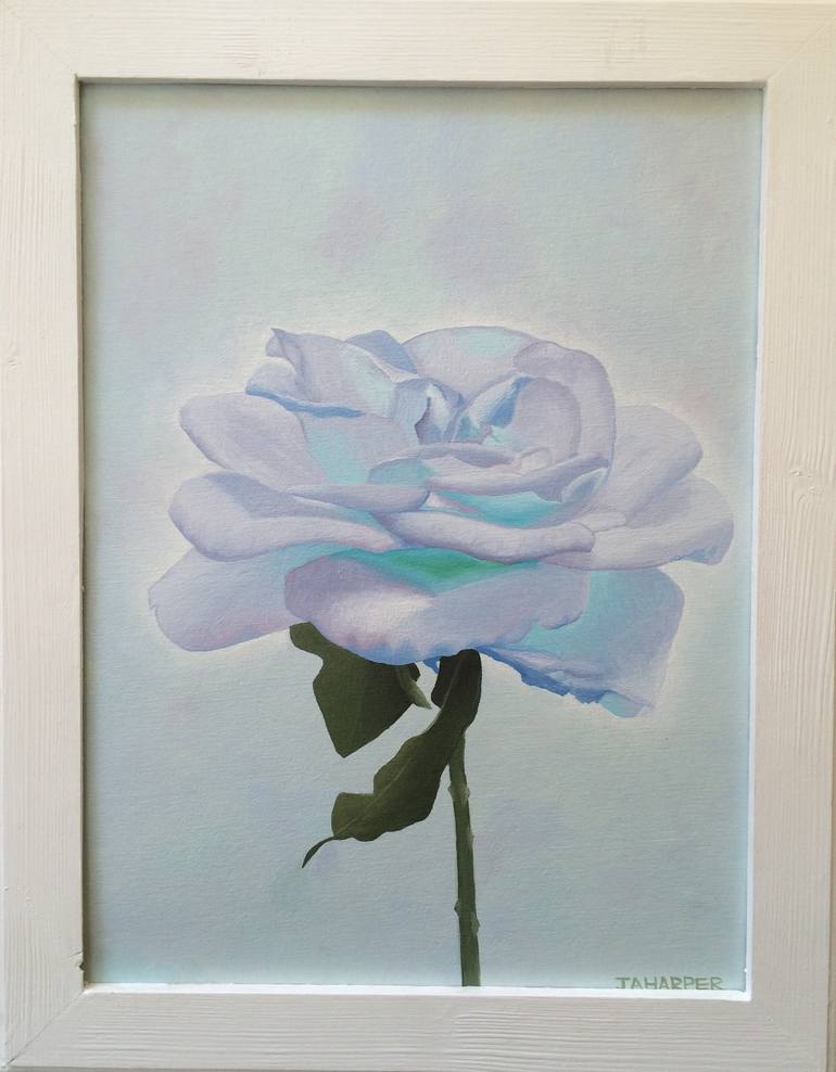Original Minimalism Floral Painting by Jill Ann Harper