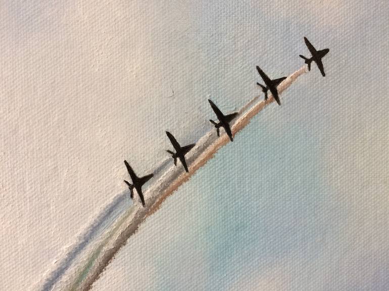 Original Aeroplane Painting by Jill Ann Harper