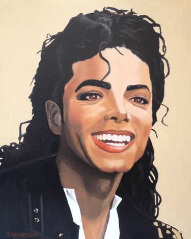 Original Photorealism Pop Culture/Celebrity Paintings by Jill Ann Harper