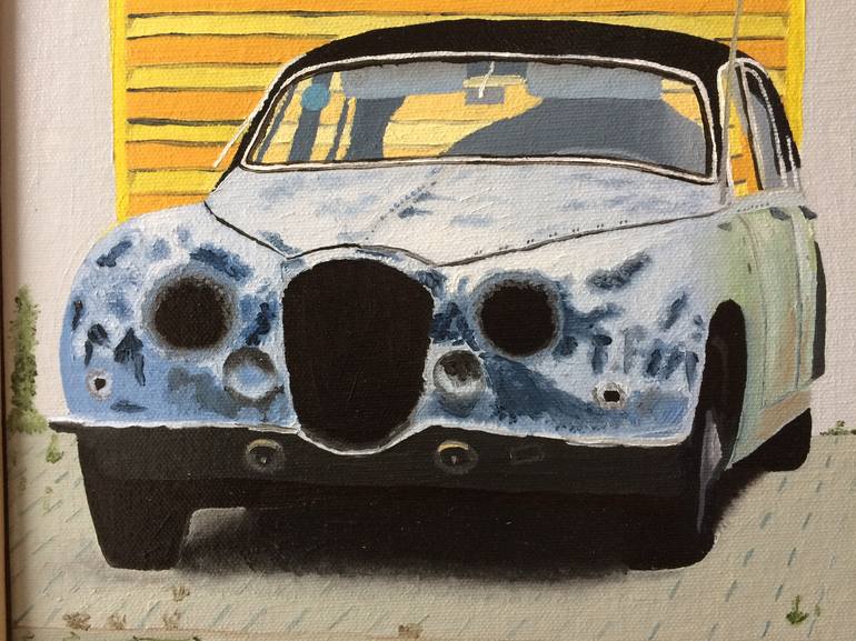 Original Realism Car Painting by Jill Ann Harper