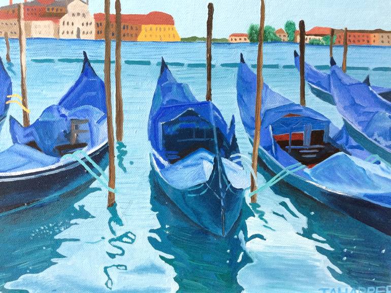 Original Boat Painting by Jill Ann Harper