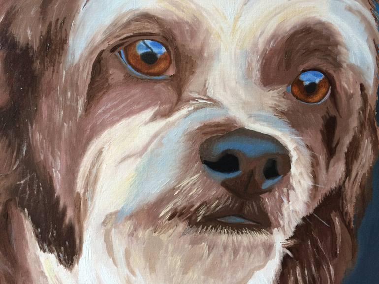 Original Dogs Painting by Jill Ann Harper