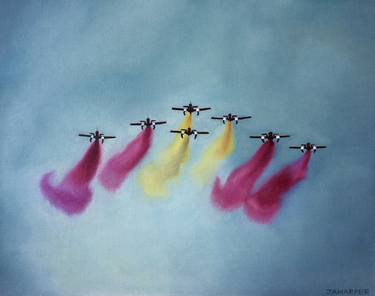 Original Realism Airplane Paintings by Jill Ann Harper