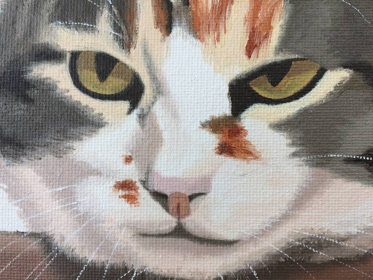 Original Realism Cats Painting by Jill Ann Harper