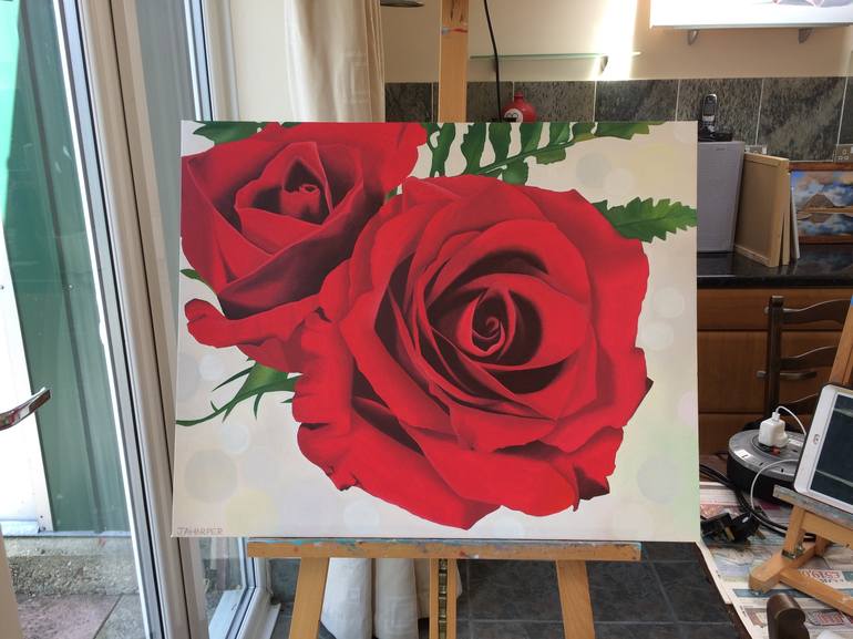 Original Realism Floral Painting by Jill Ann Harper