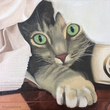 Original Realism Cats Paintings by Jill Ann Harper