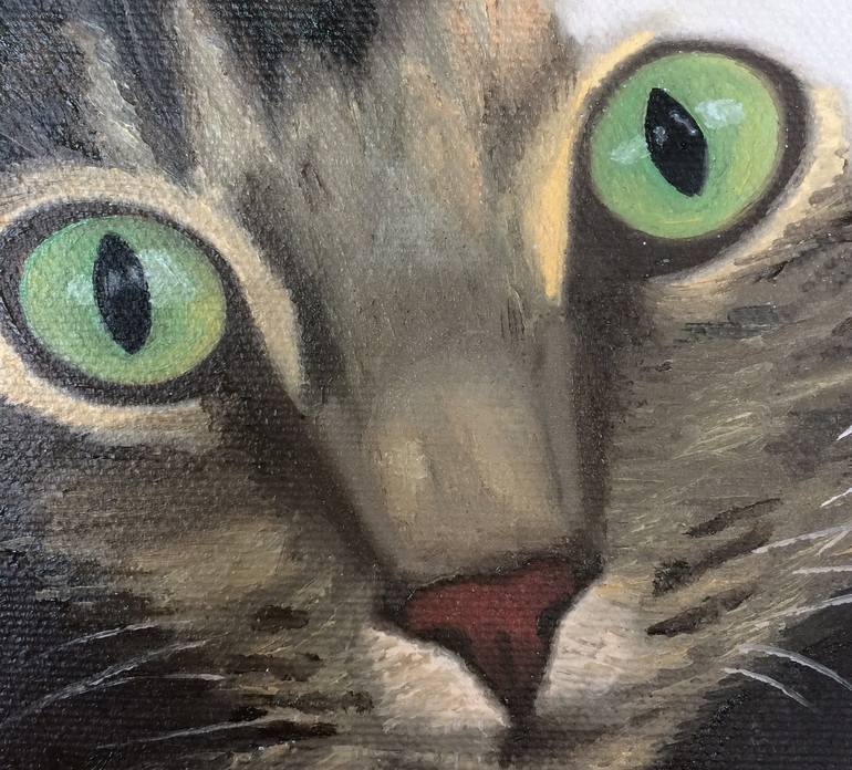 Original Realism Cats Painting by Jill Ann Harper