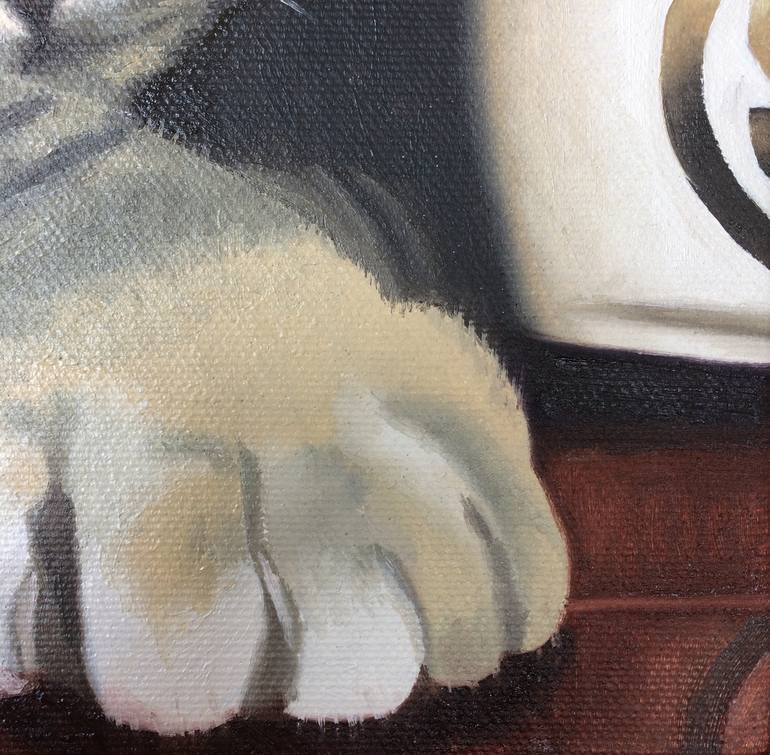 Original Realism Cats Painting by Jill Ann Harper