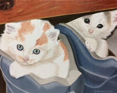 Print of Photorealism Cats Paintings by Jill Ann Harper
