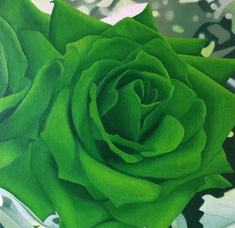 Original Photorealism Floral Painting by Jill Ann Harper