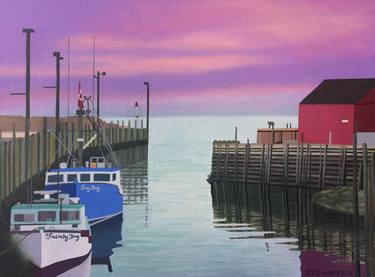 Original Realism Boat Paintings by Jill Ann Harper