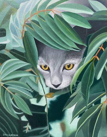 Print of Cats Paintings by Jill Ann Harper