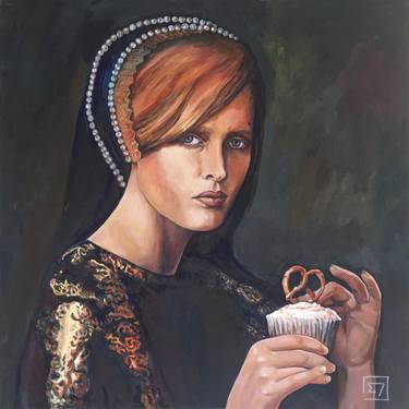 Saatchi Art Artist Éliane Ducros; Paintings, “Prayers, praises and pretzel” #art