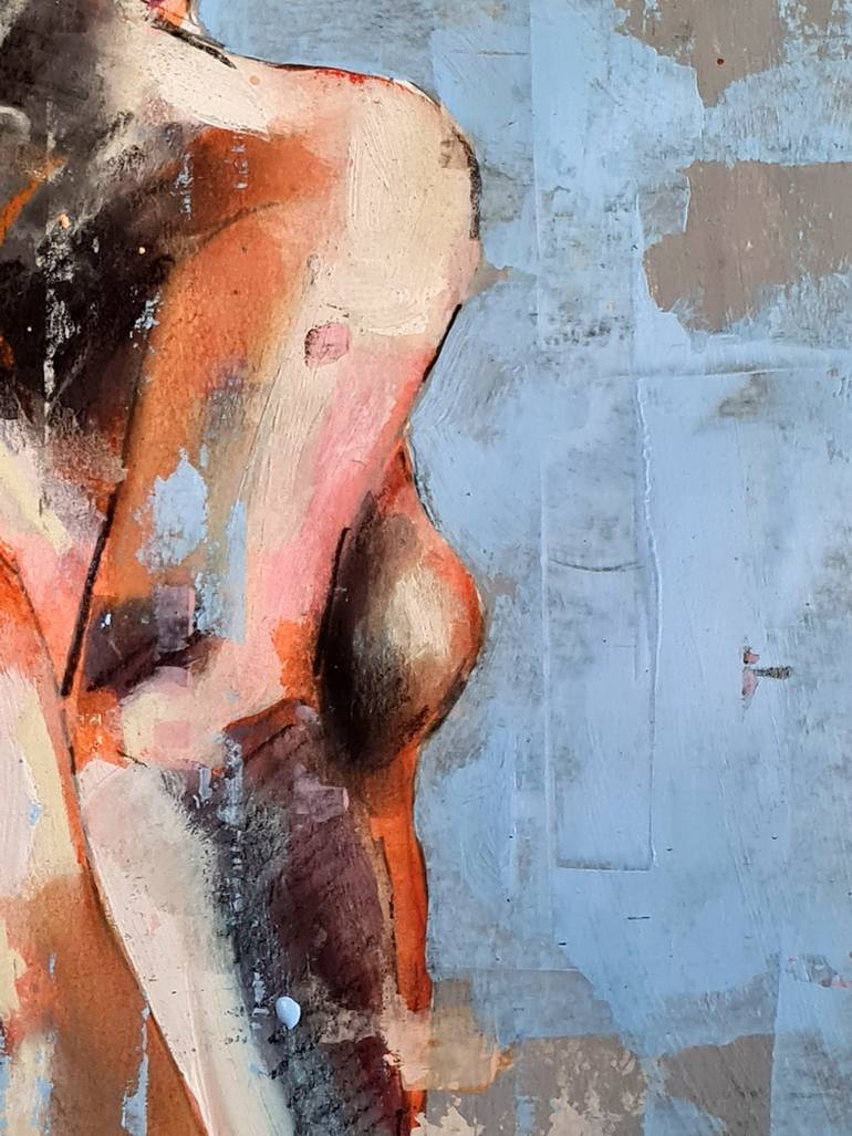 Original Expressionism Nude Painting by Thomas Donaldson