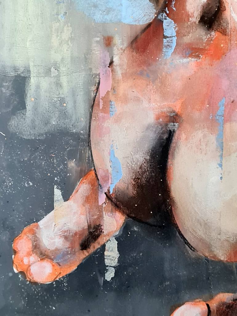 Original Expressionism Nude Painting by Thomas Donaldson