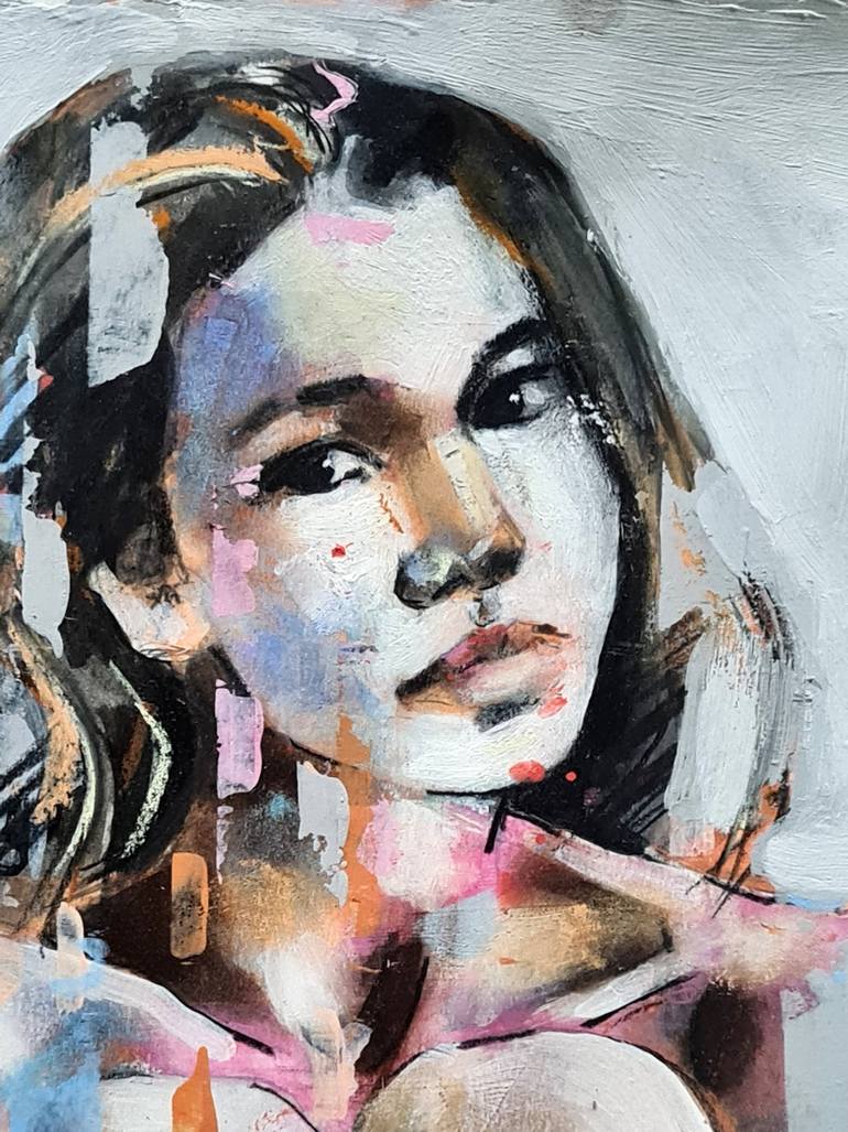 Original Expressionism Nude Painting by Thomas Donaldson