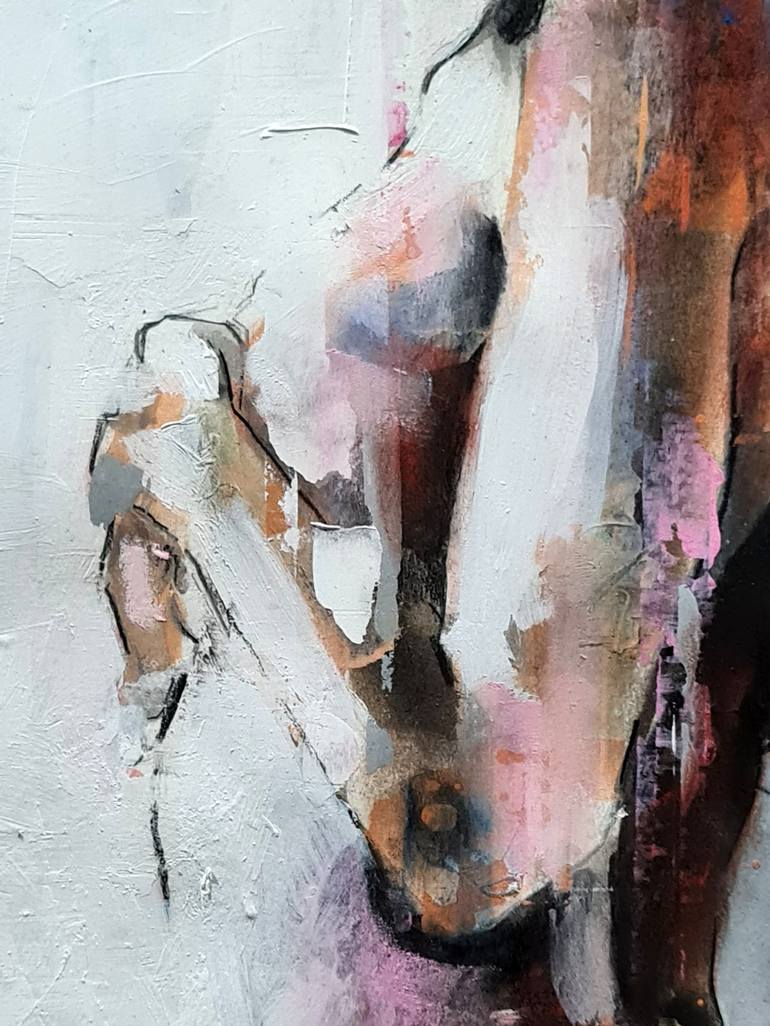 Original Expressionism Nude Painting by thomas donaldson