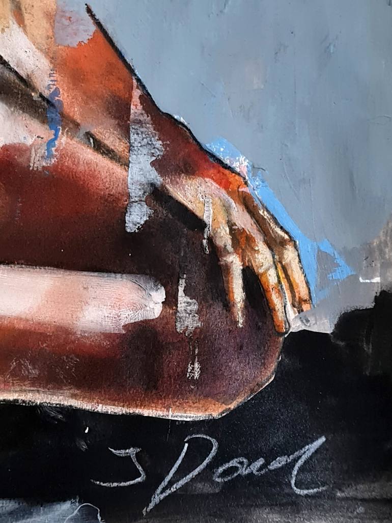 Original Expressionism Nude Painting by Thomas Donaldson