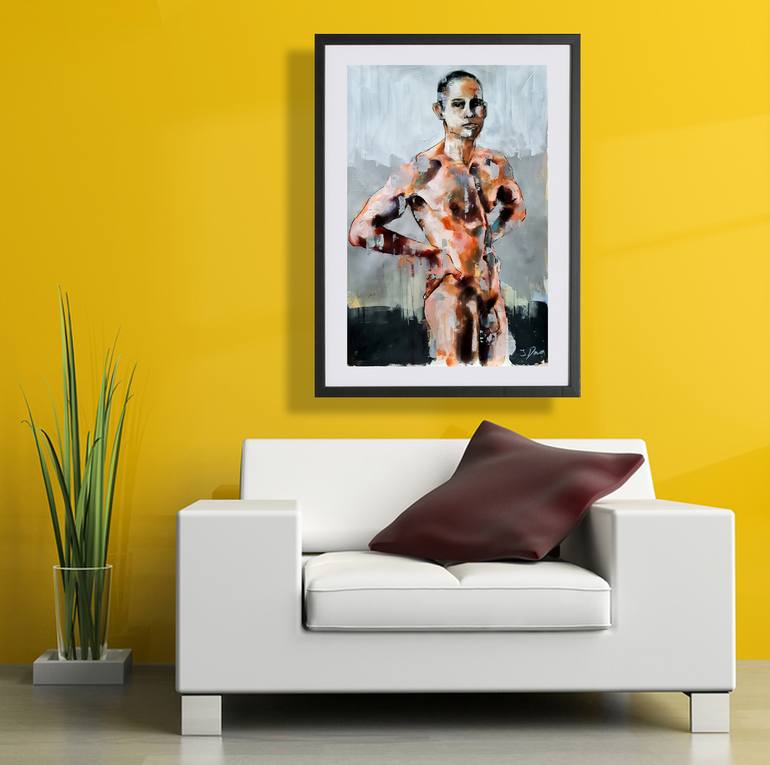 Original Expressionism Nude Painting by Thomas Donaldson