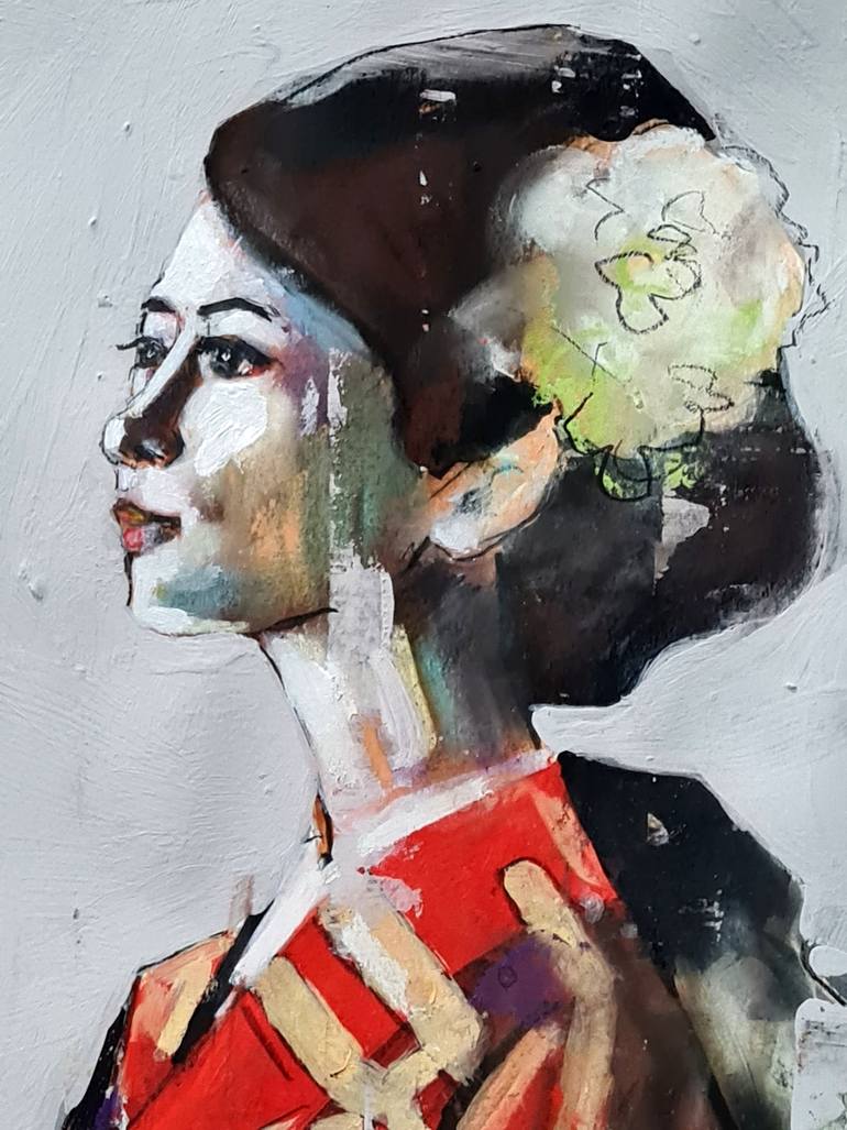 Original Expressionism People Painting by Thomas Donaldson