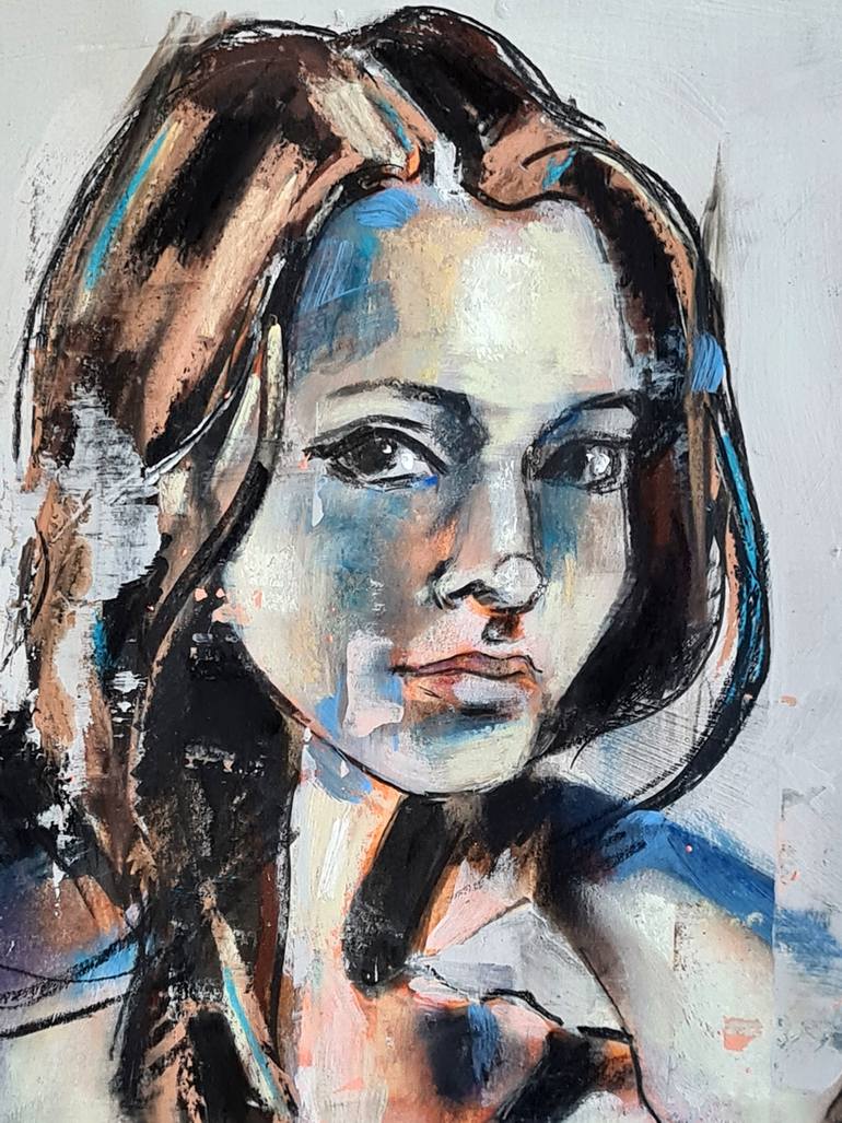 Original Expressionism Nude Painting by Thomas Donaldson