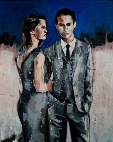 Original Expressionism People Paintings by thomas donaldson