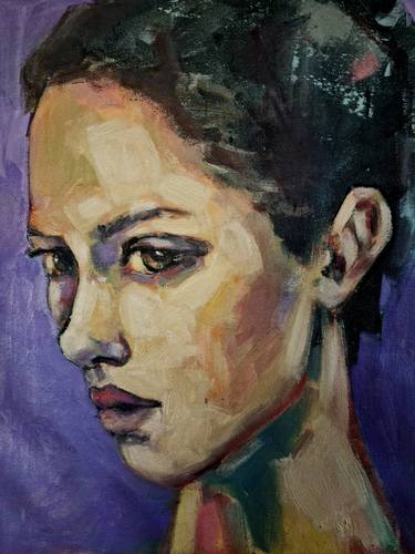 Original Expressionism Portrait Paintings by thomas donaldson