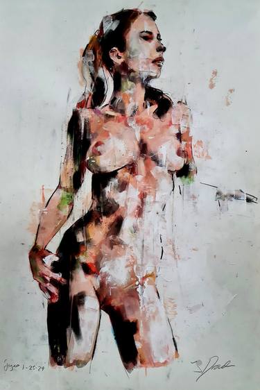 Print of Expressionism Nude Paintings by thomas donaldson