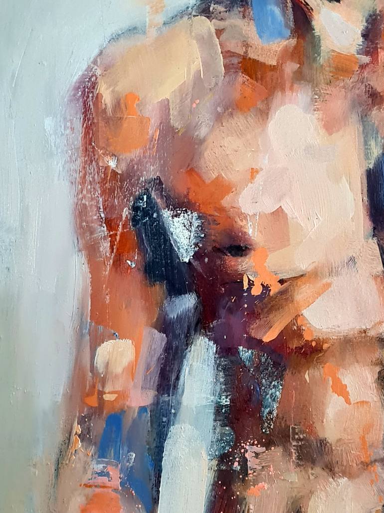 Original Expressionism Men Painting by Thomas Donaldson